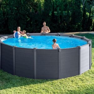 Piscine tubulaire Graphite INTEX